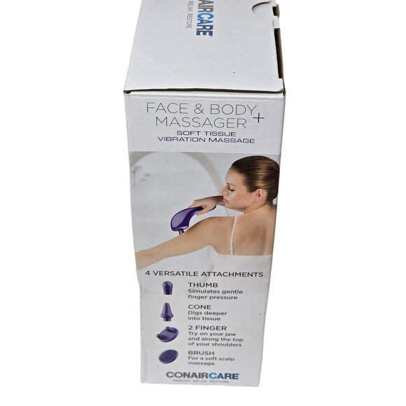 Conair Care Face & Body Massager + With 4 Attachments & USB - Picture 4 of 4